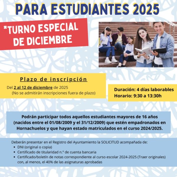 JORNADAS FORMATIVAS PARA ESTUDIANTES 2025 – TURNO ESPECIAL DE DICIEMBRE