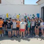Alumnos de primero de la ESO del Duque de Rivas elaboran un mural sobre el amor en el Edificio Lorca