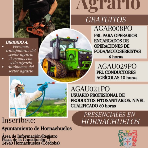 Cursos gratuitos del sector agrario