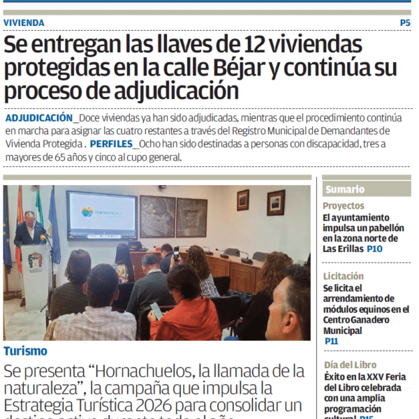 PERIÓDICO LOCAL «Aquí Hornachuelos» ABRIL 2026