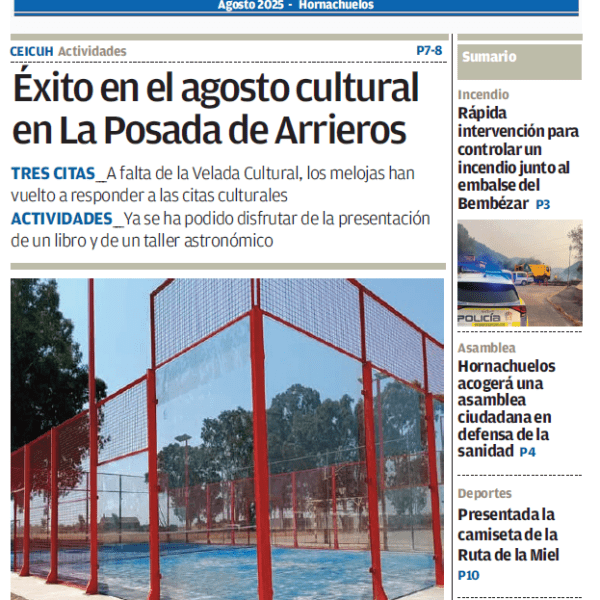PERIÓDICO LOCAL «Aquí Hornachuelos» AGOSTO 2025