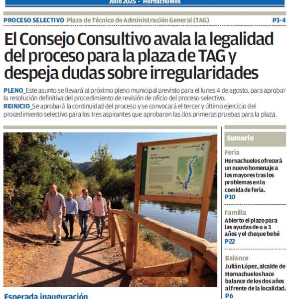 PERIÓDICO LOCAL «Aquí Hornachuelos» JULIO 2025