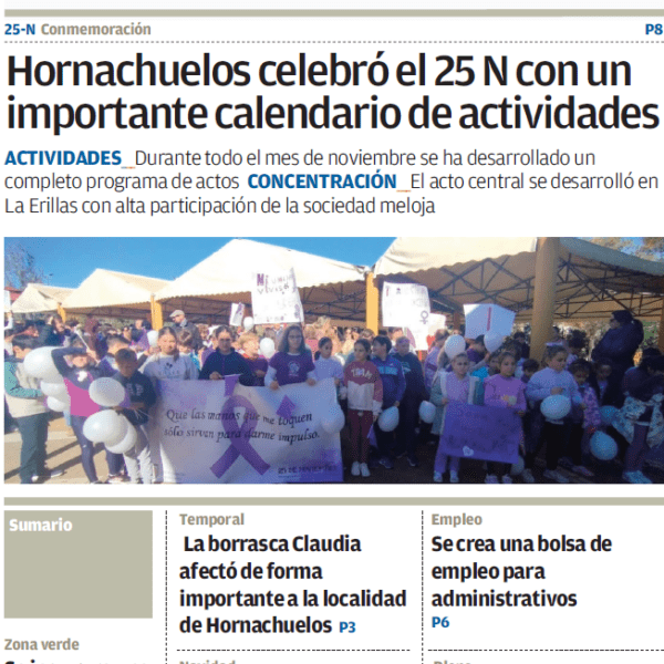 PERIÓDICO LOCAL «Aquí Hornachuelos» NOVIEMBRE 2025