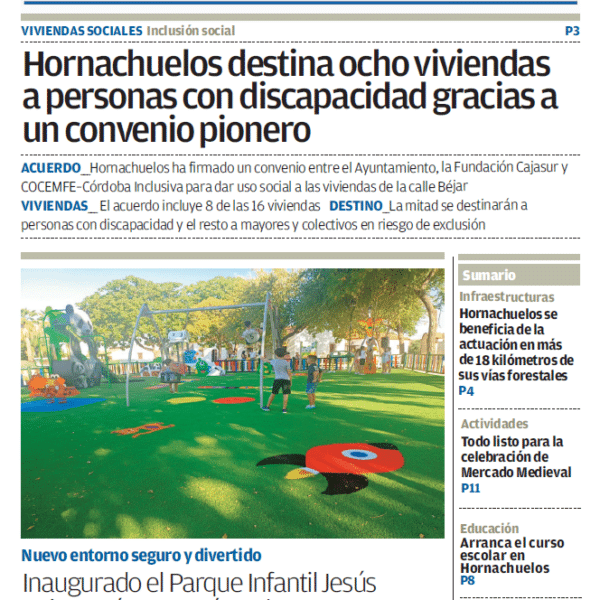PERIÓDICO LOCAL «Aquí Hornachuelos» SEPTIEMBRE 2025