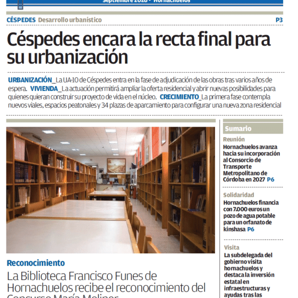 PERIÓDICO LOCAL «Aquí Hornachuelos» SEPTIEMBRE 2026